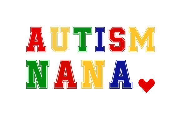Autism Nana SVG, Retro Autism SVG Design Review