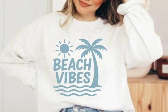 Beach Vibes SVG PNG T-Shirt Sublimation