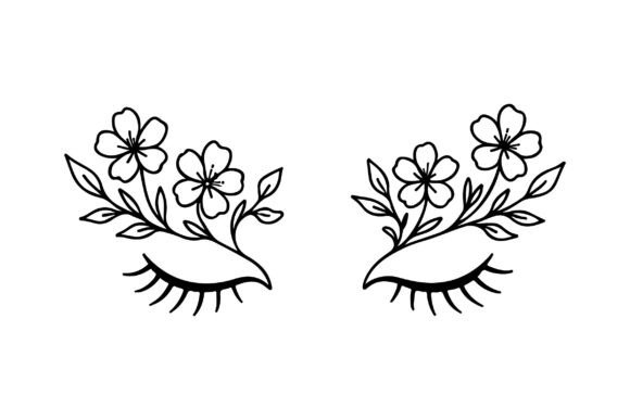 Flower EyeLash Clipart Vector Review