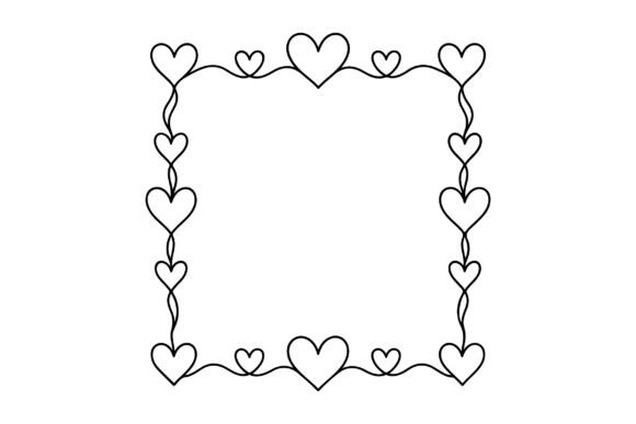 Heart Border Clipart Vector Sublimation Review