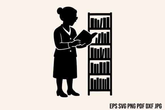 Librarian Silhouette Vector Clipart Review