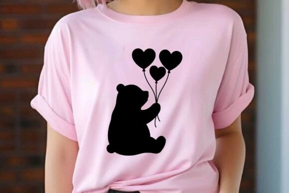 Panda Holding Hearts Balloons Clipart Review