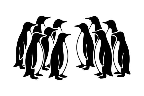 Penguins Meeting SVG PNG Clipart Vector Review