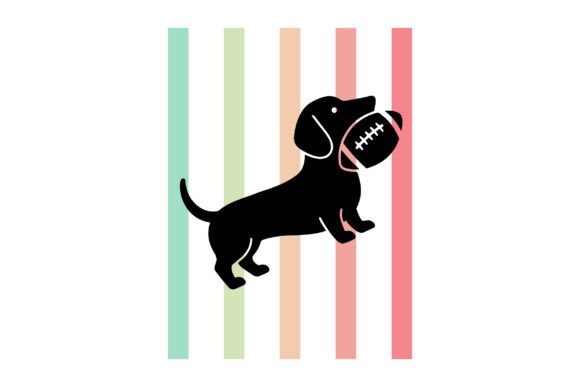 Reviewing Striped Dachshund American Football SVG