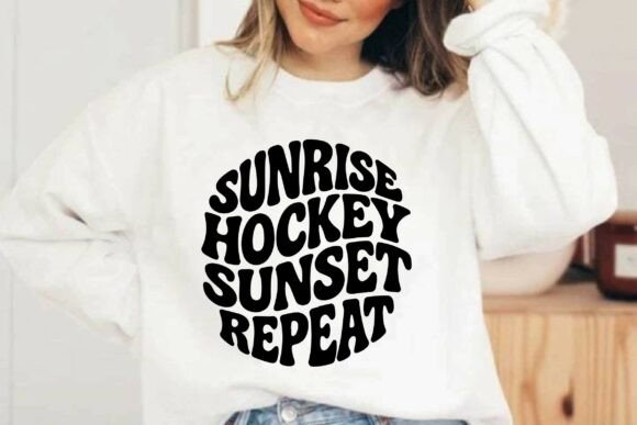 Sunrise Hockey Sunset Repeat SVG T-Shirt Review