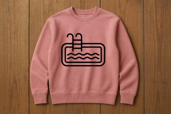 Swimming Pool Line Art Clipart Vector Embroidery Review