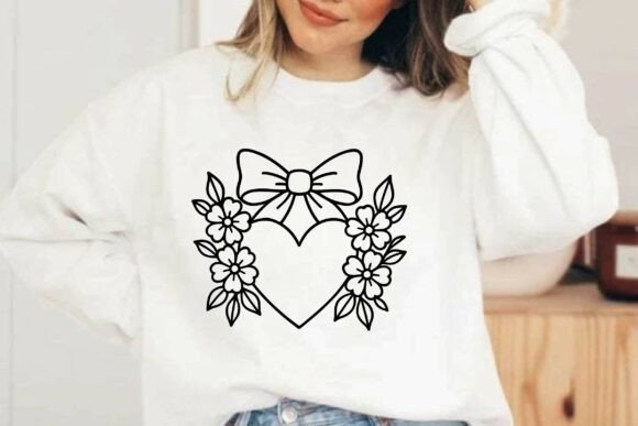 Valentine Heart Coquette Bow Vector Review